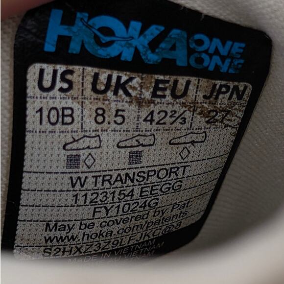 Hoka One One Transport Hiking Running Shoes Women's Eggnog Size US10B EU42 2/3 - Picture 9 of 12